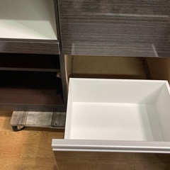 レンジボード キッチンボード 幅90cm 中古の画像