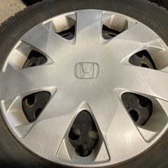 ホンダ フリード純正スチールホイール冬タイヤセット BS VRX2 185/65R15 4本 6-7分山の画像