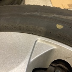 ホンダ フリード純正スチールホイール冬タイヤセット BS VRX2 185/65R15 4本 6-7分山の画像