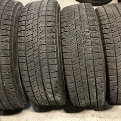 ホンダ フリード純正スチールホイール冬タイヤセット BS VRX2 185/65R15 4本 6-7分山の画像