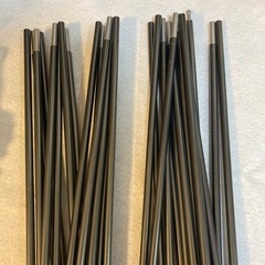 テント用ポール×2本　テント用ロープの画像