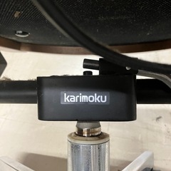 O 2507-658  カリモク デスクチェア 高さ調節可能 キズ 汚れありの画像