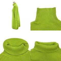 186005 現状品 BALENCIAGA バレンシアガ BALENCIAGA ワンピース バックロゴニット ワンピース グリーン Sサイズ [A1000025373904A]の画像