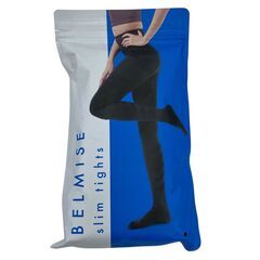 186001 新品未使用 BELMISE ベルミス その他ファッション雑貨 スリムタイツ　スリムレギンスカラープラス L トゥルーブラック レディース 3点まとめ売り [241223HM120063]の画像