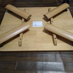 中古　DCM 木製折れ脚　たたみ　テーブル 70×55×32cmの画像