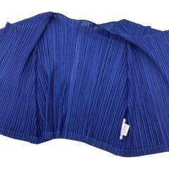 199990 PLEATS PLEASE プリーツプリーズ カーディガン ブルー 3サイズ ポリエステル レディース [A1000025371627A]の画像