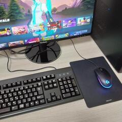 ゲーミングパソコンフルセットi3-8100/GTX1050/24インチモニターの画像