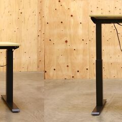 ≪zyb2356ジ≫ 関家具 電動昇降デスク HOP① 幅約113.1㎝/高さ約71.1～114.4㎝ ナチュラル テーブル/机 中古家具/宮城県仙台市 70620-15の画像
