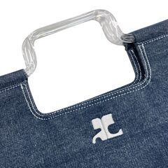 186000 Courreges クレエジュ トートバッグ デニム レディース [250211HM130036]の画像