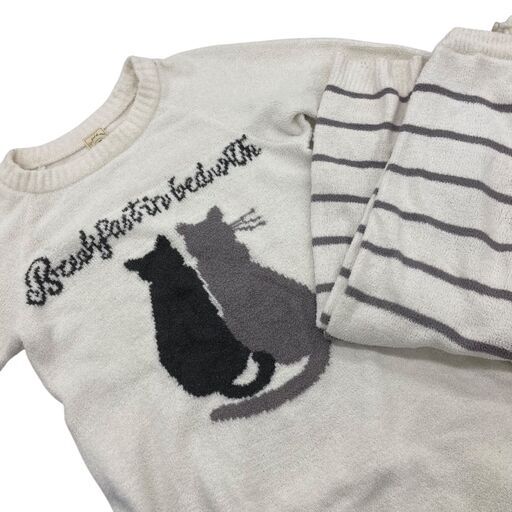 【未着用】ジェラートピケ　パジャマ　上下セット　猫 gelato pique - 新品☆ジェラートピケ【UNISEX】ネコモチーフ