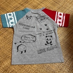 90  skiplandタンクトップ　【美品】 ノーブランド半袖Tシャツ　【多少の毛玉あり】 2枚セットの画像