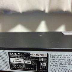 SONY ソニー　CD/DVDプレイヤー の画像