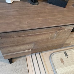 木目テレビボードの画像