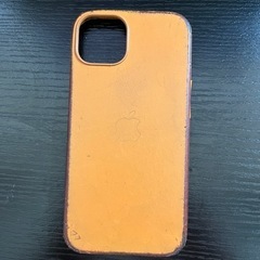 希少　Apple純正mag safe対応レザーケース　ゴールドブラウンの画像