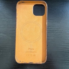希少　Apple純正mag safe対応レザーケース　ゴールドブラウンの画像