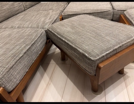 unico アルベロ　オットマン　ウォルナットカラー