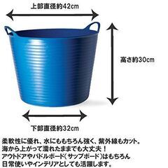 バケツ型フレキシブルコンテナ（ランドリーバスケット）の画像