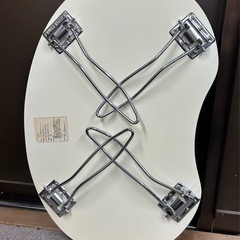 降りたたみローテーブル ホワイトの画像