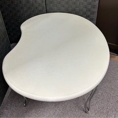 降りたたみローテーブル ホワイトの画像