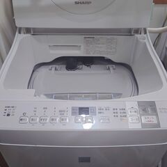 【7月末まで】シャープ. 全自動洗濯乾燥機 ES-T5E4-KWの画像