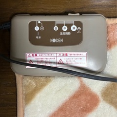 一畳用　電気カーペット　汚染ありの画像
