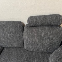 2人掛けカウチソファ ハイバックソファ[幅130]  LOWYAの画像