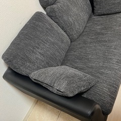 2人掛けカウチソファ ハイバックソファ[幅130]  LOWYAの画像