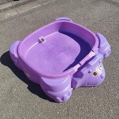 恐竜型 子供用プール 砂場 フタ付 引取限定 トイザらスの画像