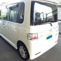 禁煙車めちゃ綺麗　タントカスタムVS　人気のパール　車検8年7月　ナビ、TV,ETC、外品アルミ、Bluetooth付きの画像