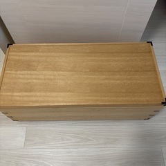 美品　桐・着物収納（3段）スノコキャスター付の画像