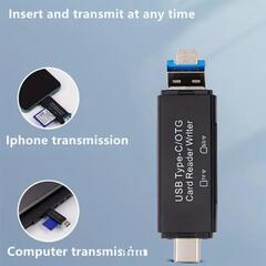 新品未使用 SDカードリーダーOTG SD/TF カード対応の画像