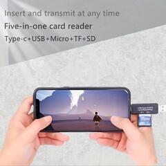 新品未使用 SDカードリーダーOTG SD/TF カード対応の画像