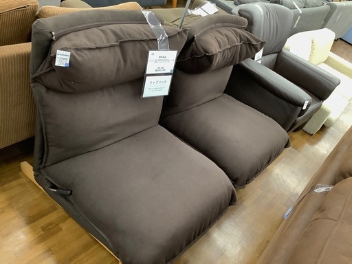 90分の無料軽トラック貸出サービス！無印良品 ハイバックリクライニングソファー2シーター