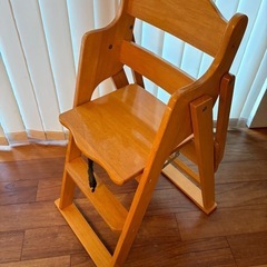 KATOJI キッズチェア カトージ ウッド 木製 ベビーチェア 折り畳みの画像