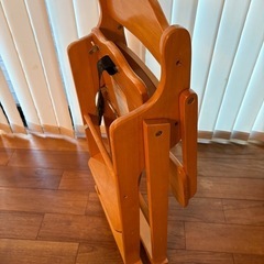 KATOJI キッズチェア カトージ ウッド 木製 ベビーチェア 折り畳みの画像