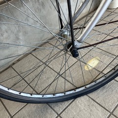 自転車（前輪パンク）の画像