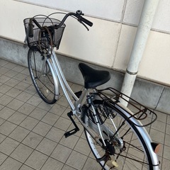 自転車（前輪パンク）の画像