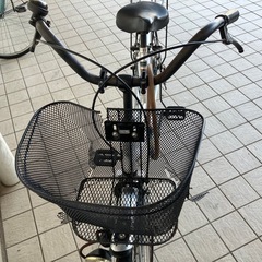 自転車（前輪パンク）の画像