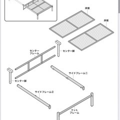 【決まりました】ニトリシングルベッドとマットレスの画像