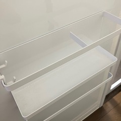 ［ マグネットキッチンペーパー＆ラップホルダー タワー ］ 山崎実業 tower ラップホルダー マグネット 冷蔵庫 収納 キッチン キッチンペーパー ラップ キッチンタオル キッチン収納 フック キッチンラック ホワイト ブラック Yamazakiの画像