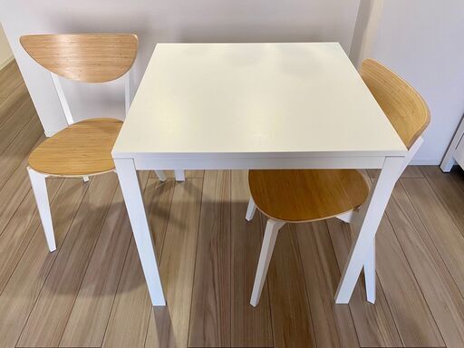 IKEA MELLTORP ダイニングテーブル＋NORDMYRAチェア2脚セット IKEA MELLTORP ダイニングテーブル＋NORDMYRAチェア2脚セット