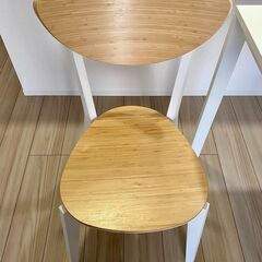 IKEA MELLTORP ダイニングテーブル＋NORDMYRAチェア2脚セット【引き取り希望／茨木市・総持寺】の画像