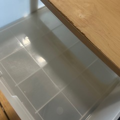 ウッドトップチェスト　中古　割れありの画像