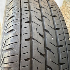【バモス純正アルミホイール（ENKEI製）145/80R13 88/86N LT 2020年製 BRIDGESTONE ECOPIA R710 残り溝多いタイヤ付き 4本セット 】アルミホイールは 13X 4.00B OFFSET45 軽自動車アルミホイールの画像