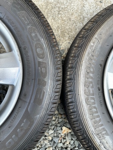 【㊗️ご成約?】【バモス純正アルミホイール（ENKEI製）145/80R13 88/86N LT 2020年製 BRIDGESTONE