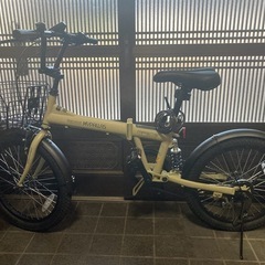 【美品】 マイパラス 折りたたみ自転車 サンドベージュ 20インチの画像