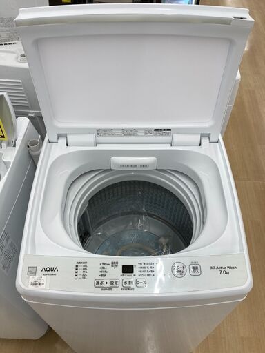 ★ジモティ割引あり★【リユースのサカイ野々市店】TE洗濯機 アクア　AQA-S7E9 2021年製 ※クリーニング済み/当店6ヶ月保証