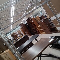 リユースのサカイ栃木店★ジモティ割あり★  ラック シルバー W90×D45.5×H172 クリーニング済み TC9931の画像
