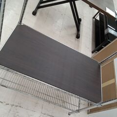 リユースのサカイ栃木店★ジモティ割あり★  ラック シルバー W90×D45.5×H172 クリーニング済み TC9931の画像