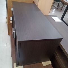リユースのサカイ栃木店★ジモティ割あり★  TV台 ダークブラウン W80×D35×H34.5 クリーニング済み TC9932の画像